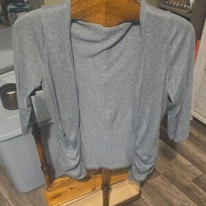 Worthington Heather Gray Knit Top